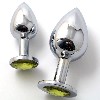 LARGE SIZE - Stainless Steel Attractive Butt Plug Jewelry / Rosebud Anal Jewelry Yellow