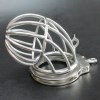 Stainless Steel Adjustable Chastity Cuff Seed Pod / Skeletor Pod Chastity Cock Cage