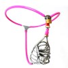 Newest Male Stainles Steel Adjustable Chastity Belt Device ZC204 BLACK, BLUE, PINK