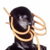 Breathing tube latex headgear